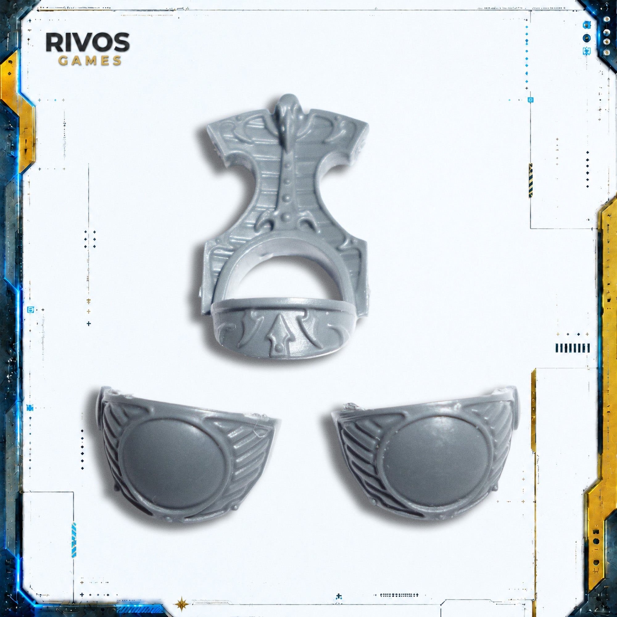 Warhammer 40K Thousand Sons Scarab Terminators Shoulder Pads D - Bits (Bitz)