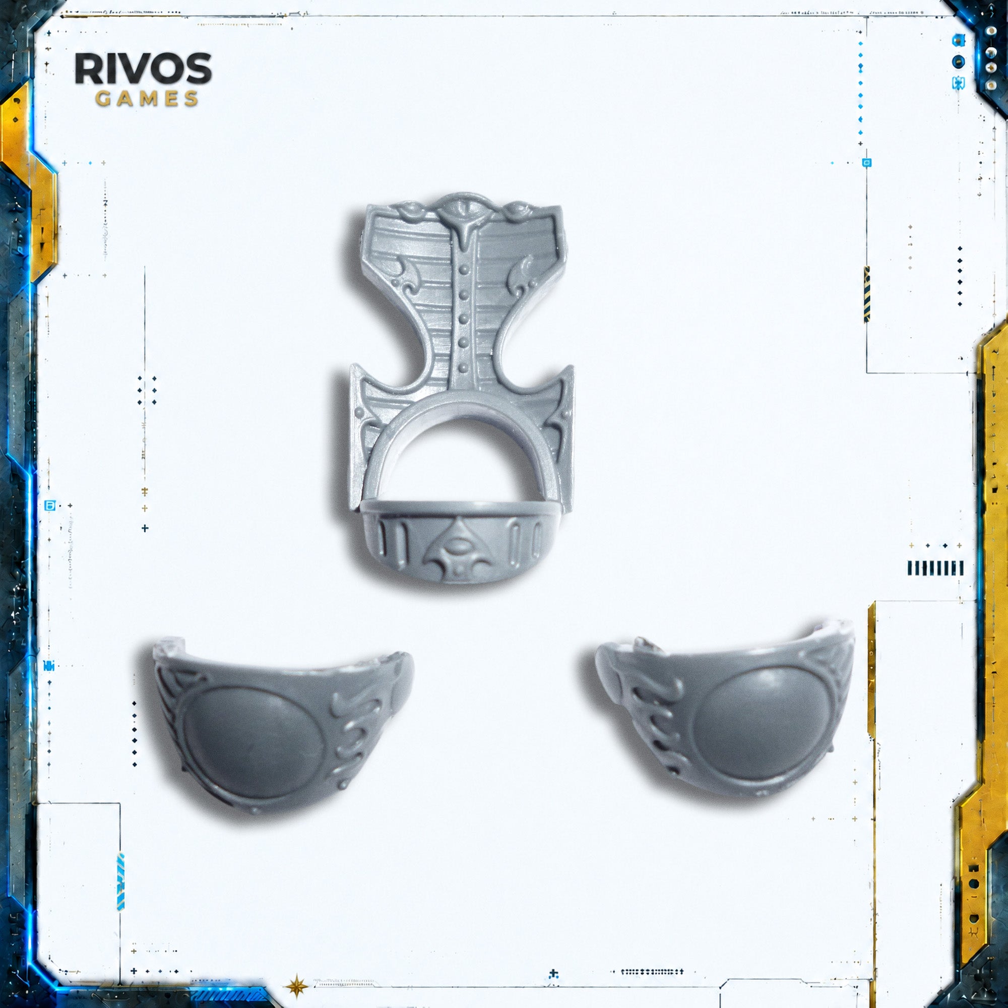 Warhammer 40K Thousand Sons Scarab Terminators Shoulder Pads E - Bits (Bitz)
