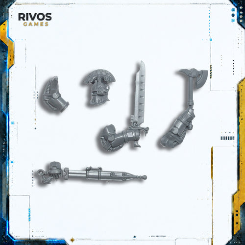 Horus Heresy Solar Auxilia Veletaris Storm Section Prime Head and Weapons Bits