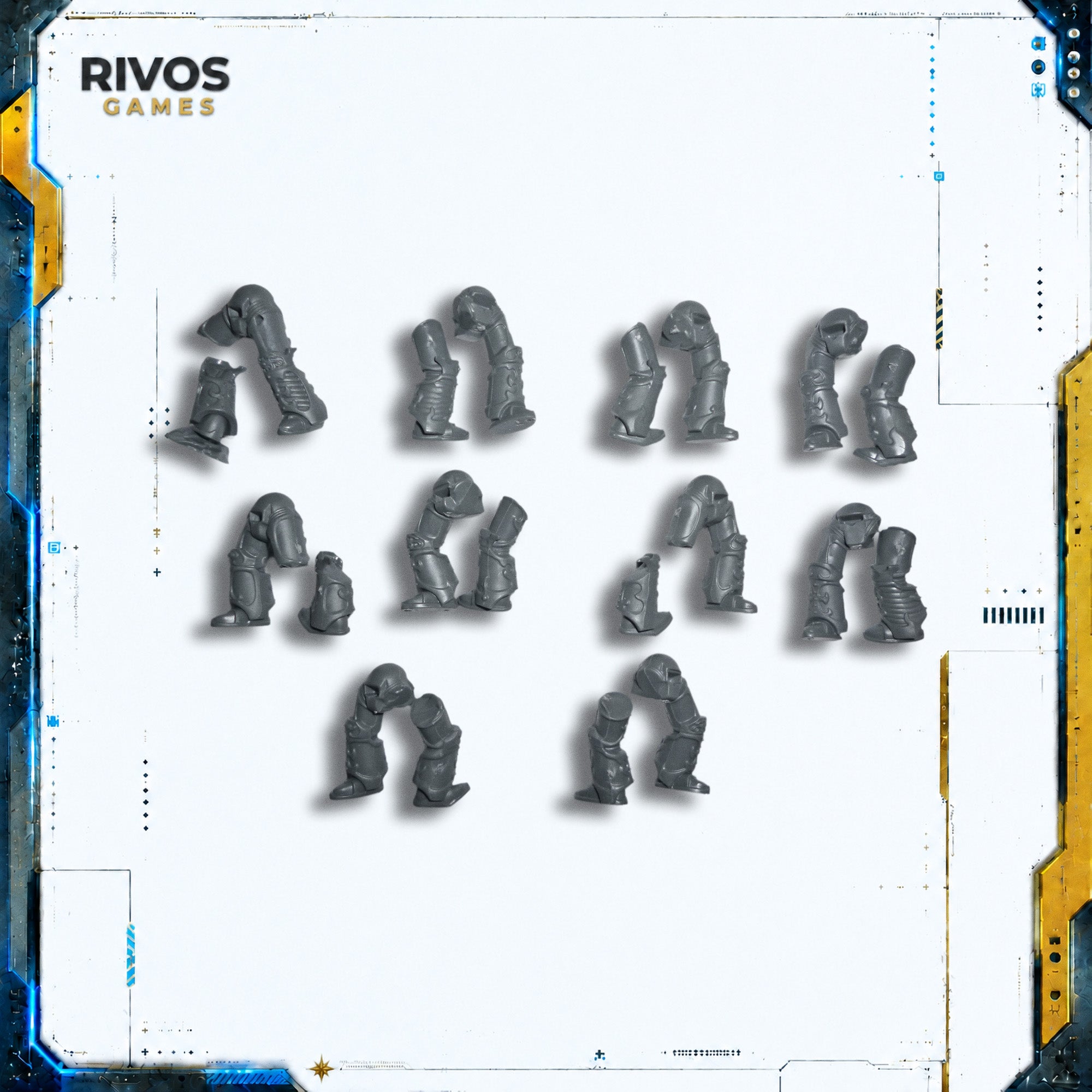 Warhammer 40K Thousand Sons Rubric Marines Legs x 10 - Bits (Bitz)