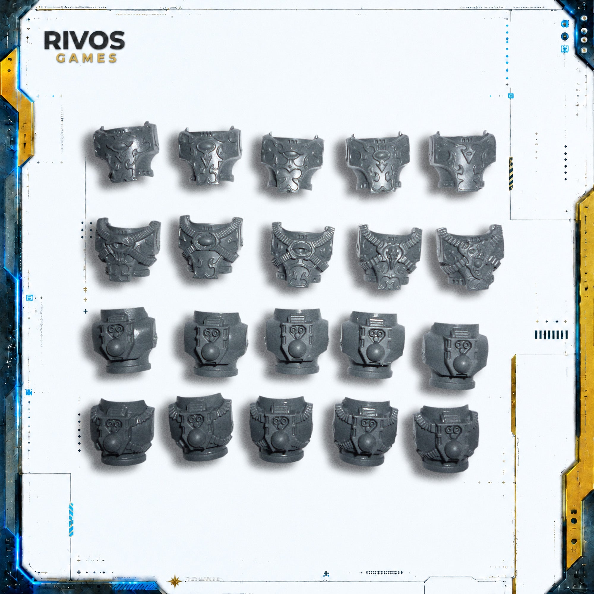Warhammer 40K Thousand Sons Rubric Marines Torso x 10 - Bits (Bitz)