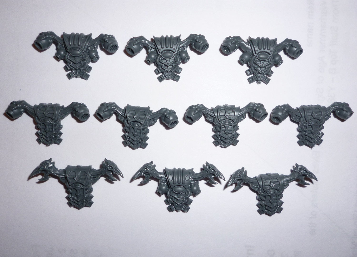 Thousand Sons Rubric Marines Backpacks x 10 - Warhammer - Kitbash Bit