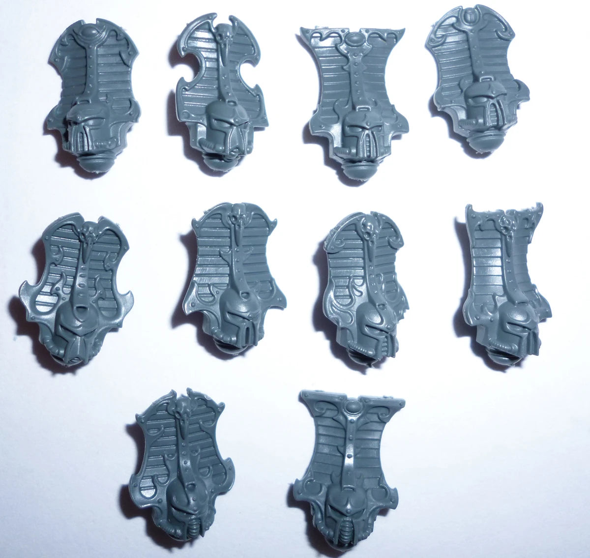 Warhammer 40K Thousand Sons Rubric Marines Heads x 10 Bits Bitz