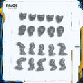 Warhammer 40K Space Marines Primaris Infiltrators Torso and Legs x 5 - Bits (Bitz)