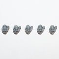 Space Marines Primaris Infiltrators Heads x 5 - Space Marines - Authentic Sprue