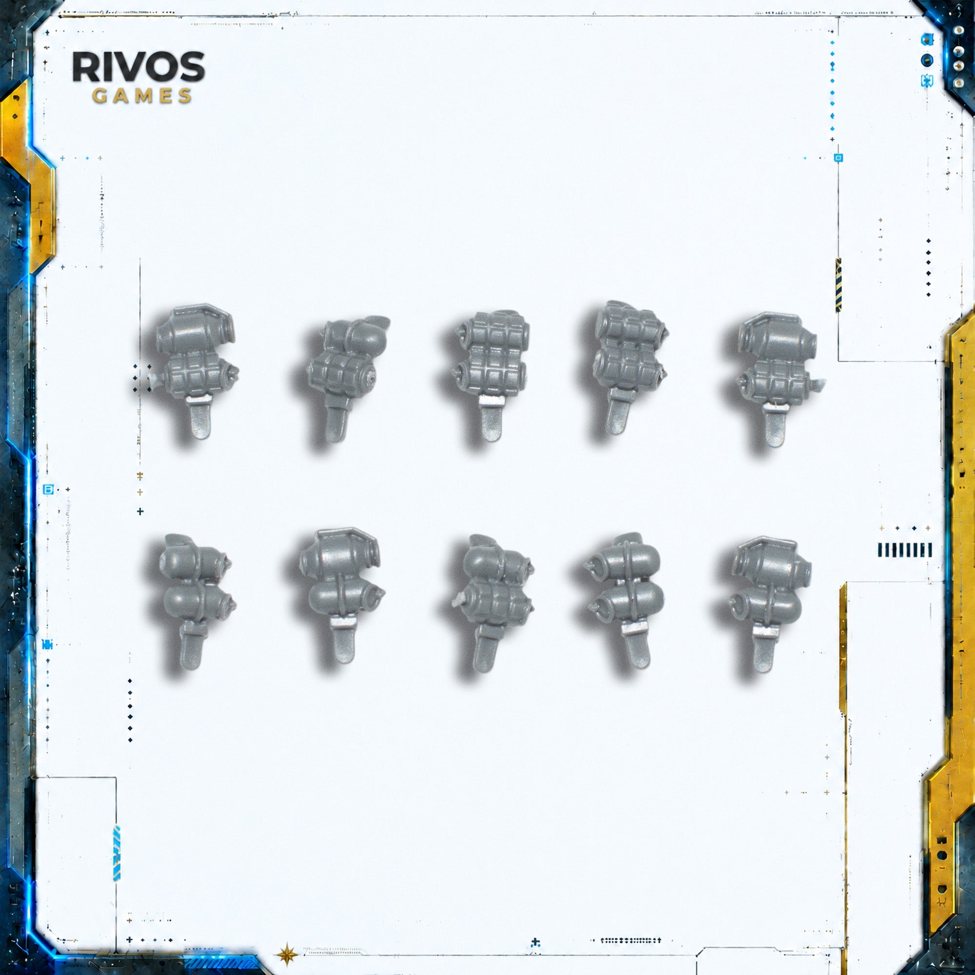 Warhammer 40K Space Marines Primaris Infiltrators Grenades x 10 - Bits (Bitz)