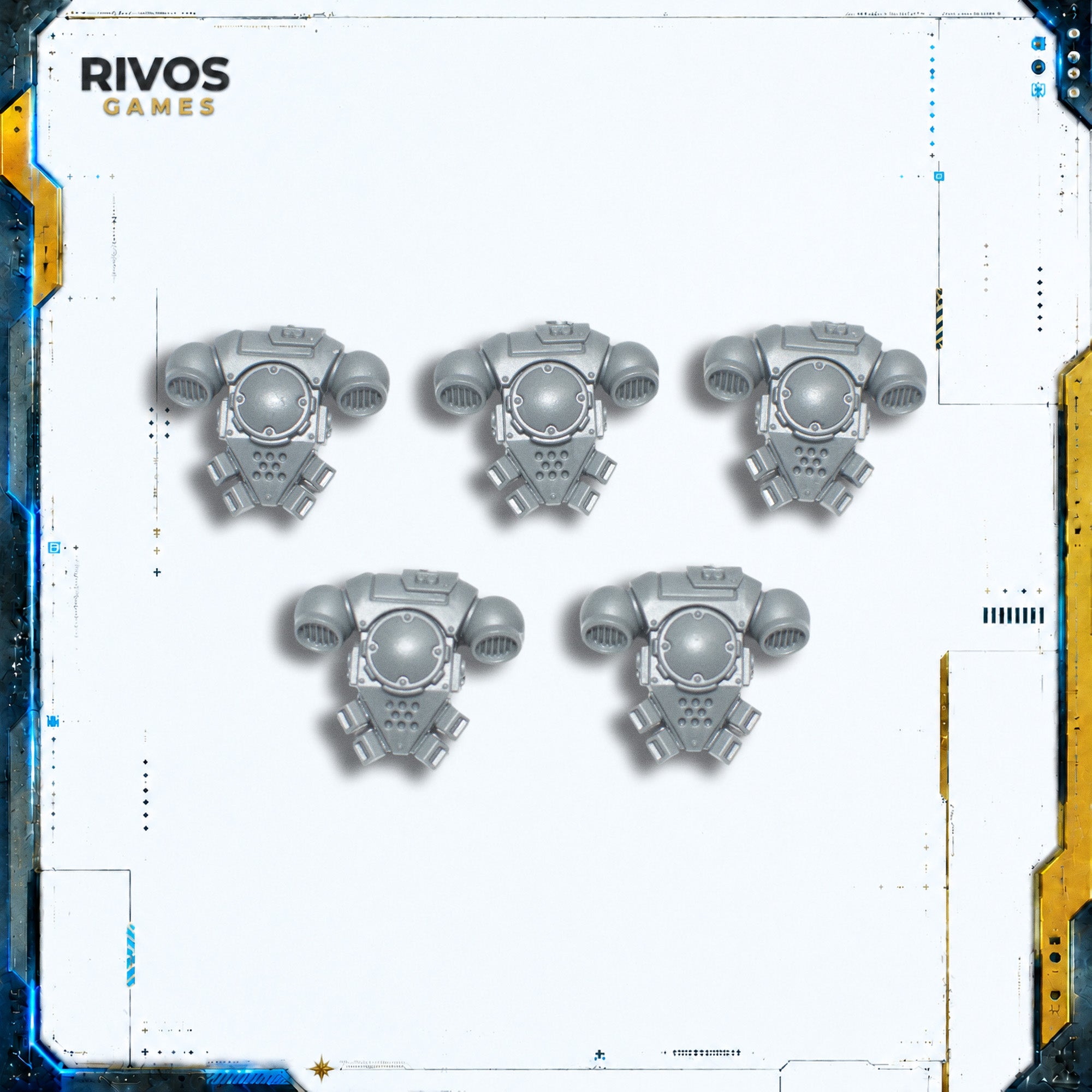 Warhammer 40K Space Marines Primaris Infiltrators Backpacks x 5 - Bits (Bitz)