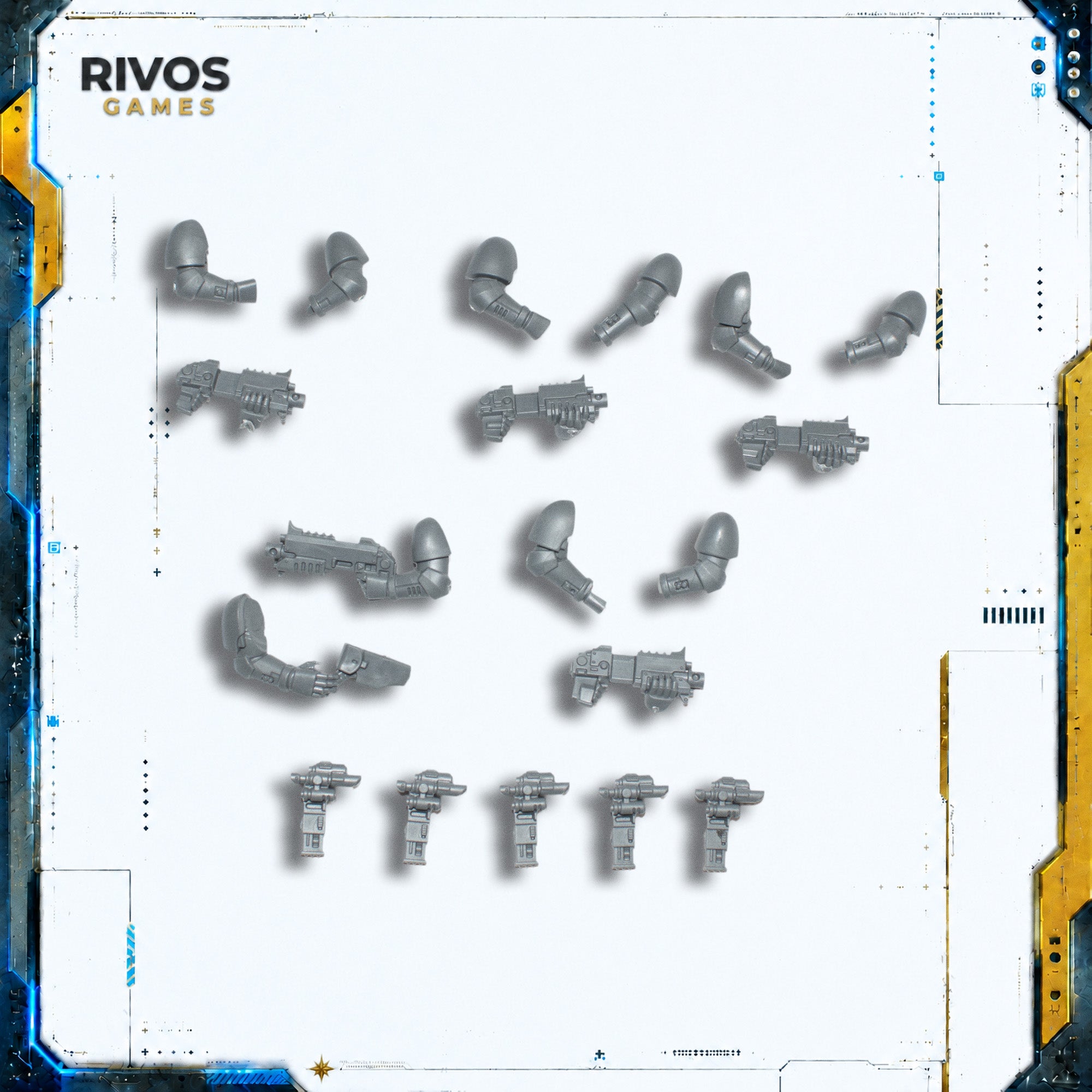Warhammer 40K Space Marines Primaris Infiltrators Bolt Carbines x 5 - Bits (Bitz)