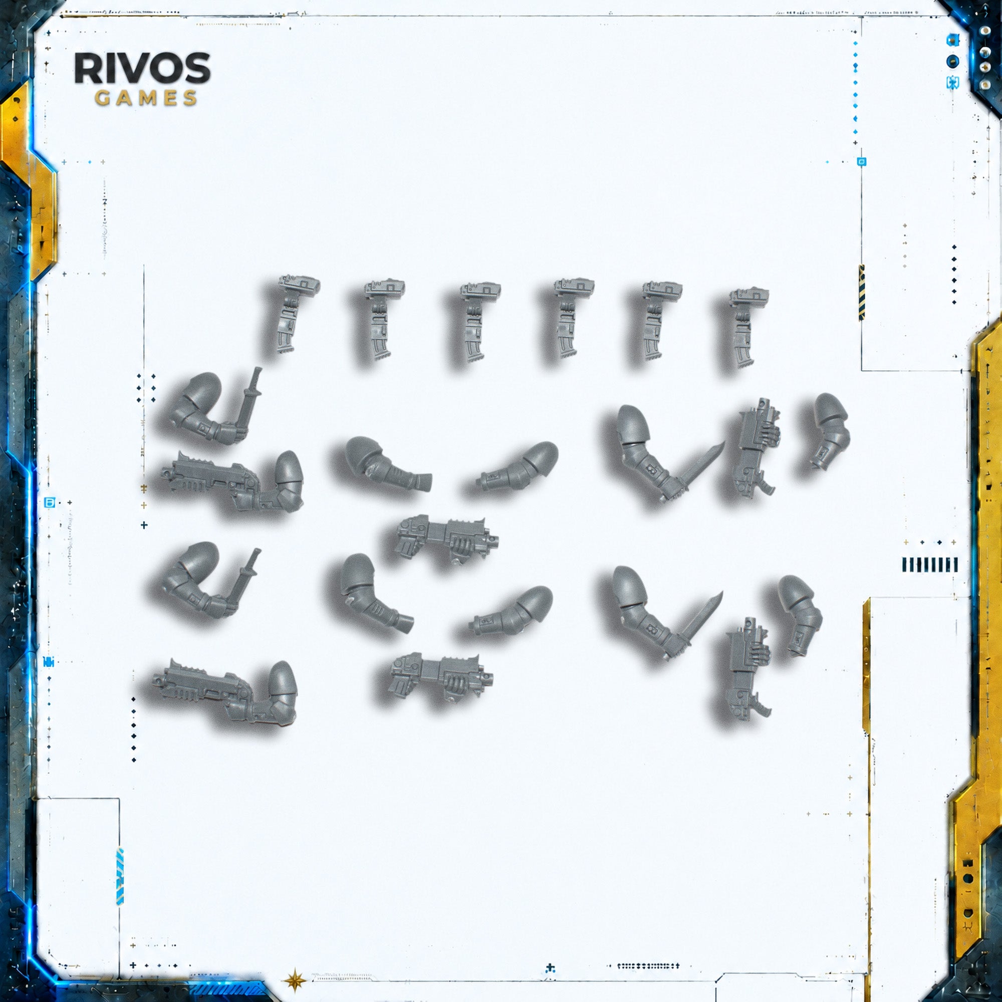 Warhammer 40K Space Marines Primaris Infiltrators Bolt Carbines x 6 - Bits (Bitz)