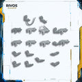 Warhammer 40K Space Wolves Grey Hunters Bolt Carbines x 8 - Bits (Bitz)