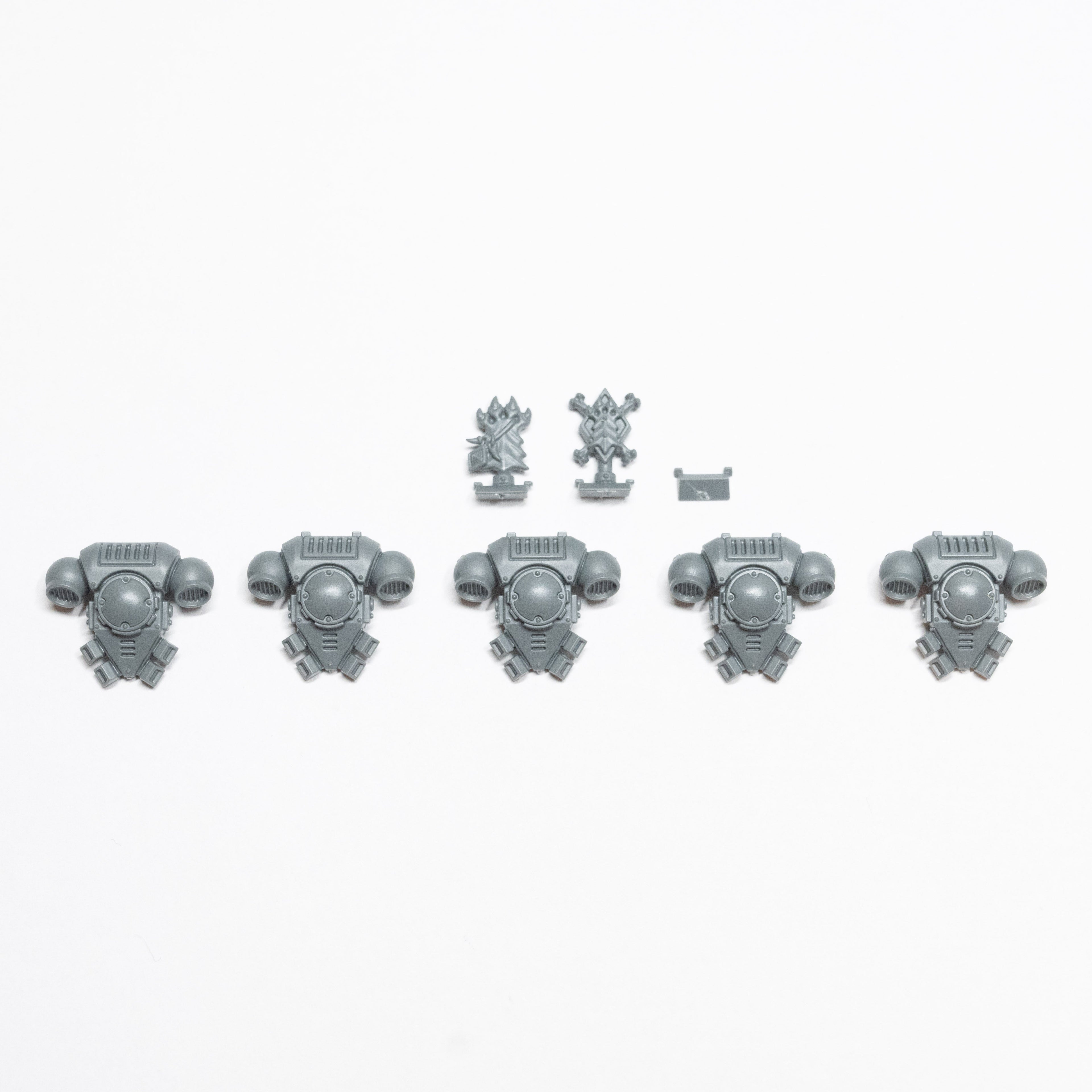 Space Wolves Blood Claws Backpacks x 5 - Warhammer - Authentic Sprue