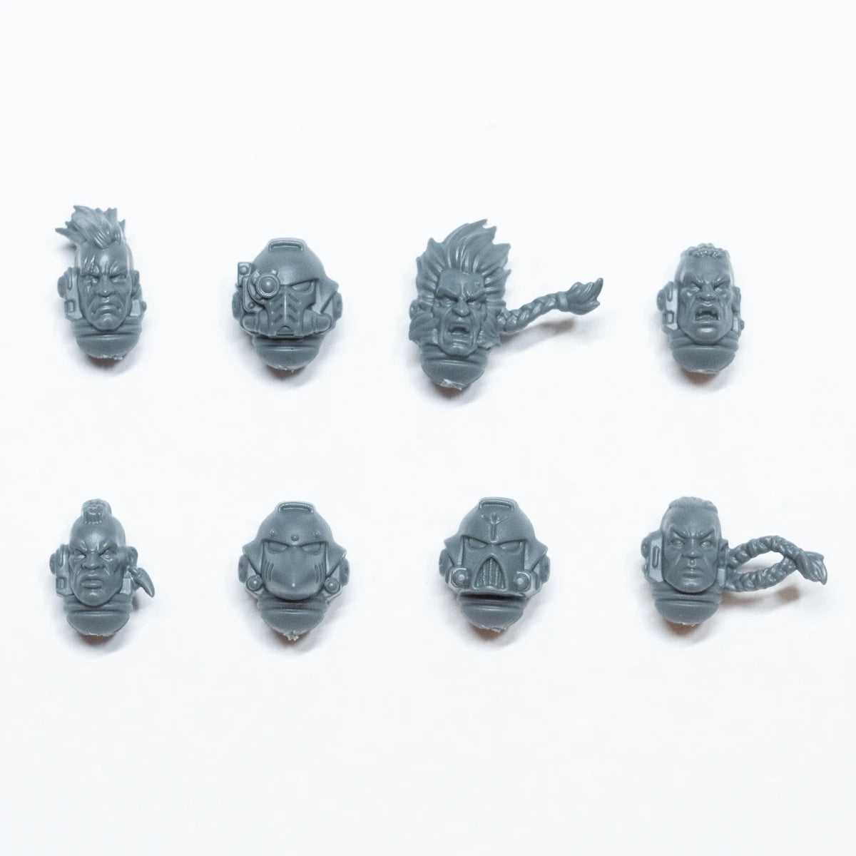 Warhammer 40K Space Wolves Blood Claws Heads x 8 Bits Bitz