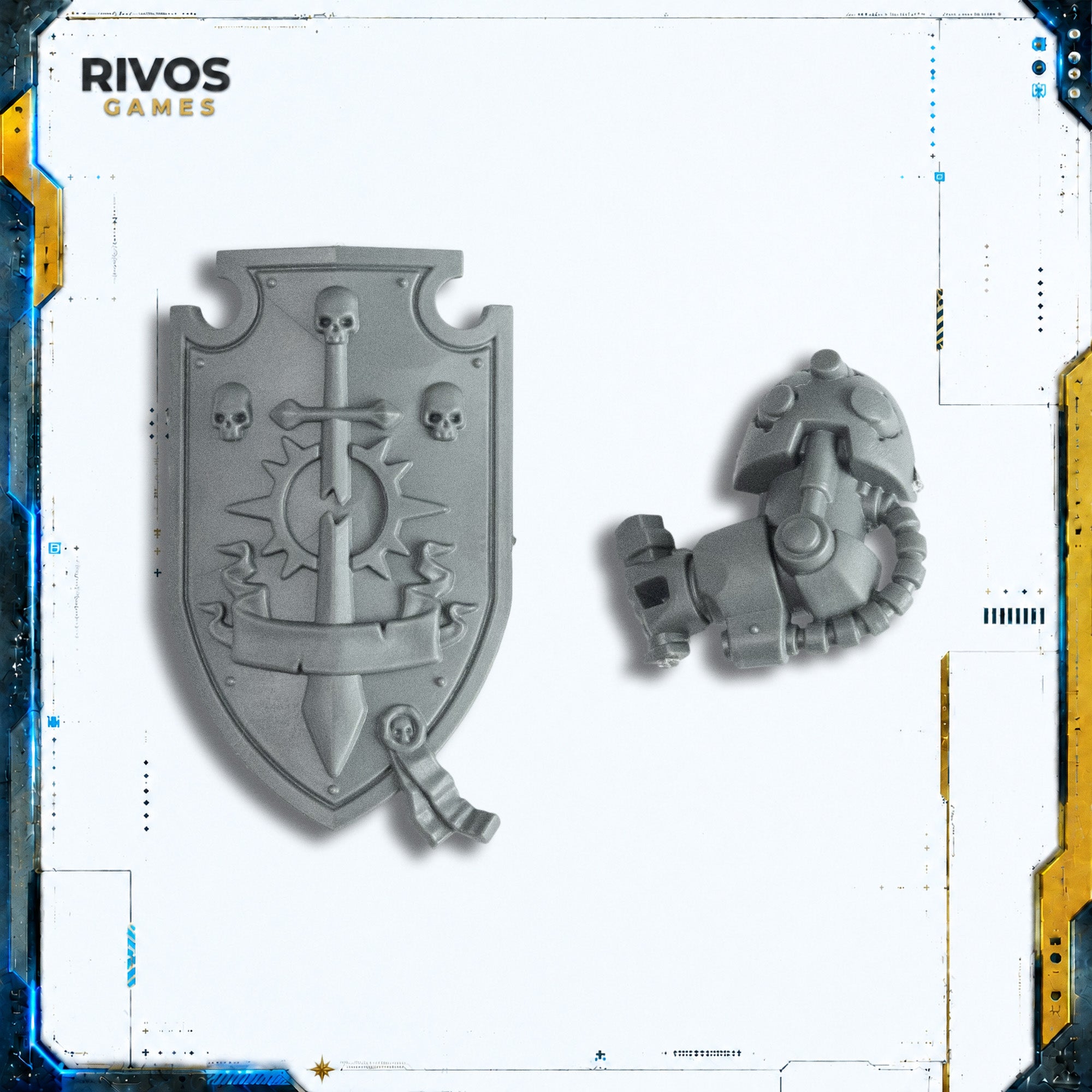 Warhammer 40K Dark Angels Deathwing Knights Storm Shield C - Bits (Bitz)