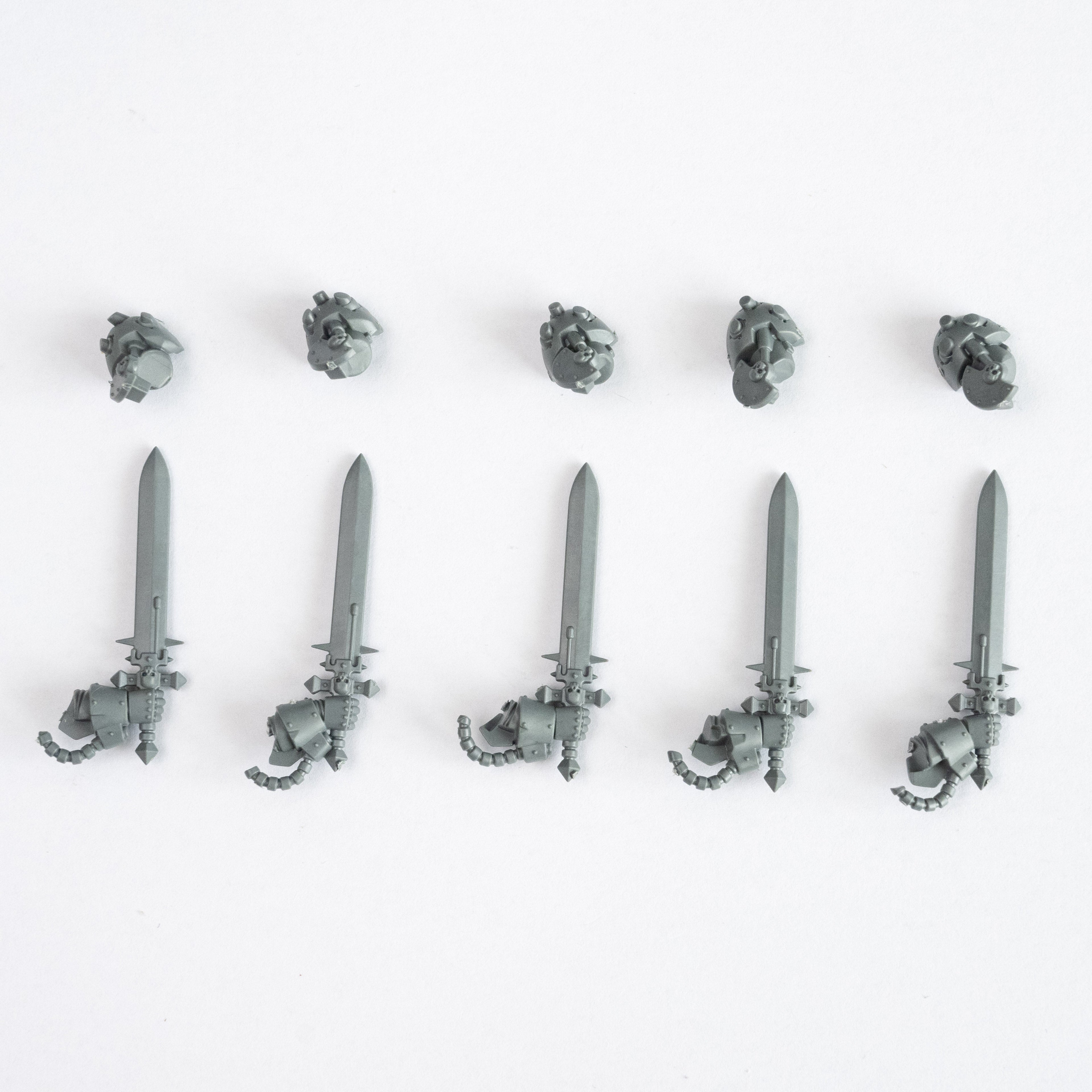 Dark Angels Deathwing Knights Power Sword x 5 - Warhammer - Authentic Sprue