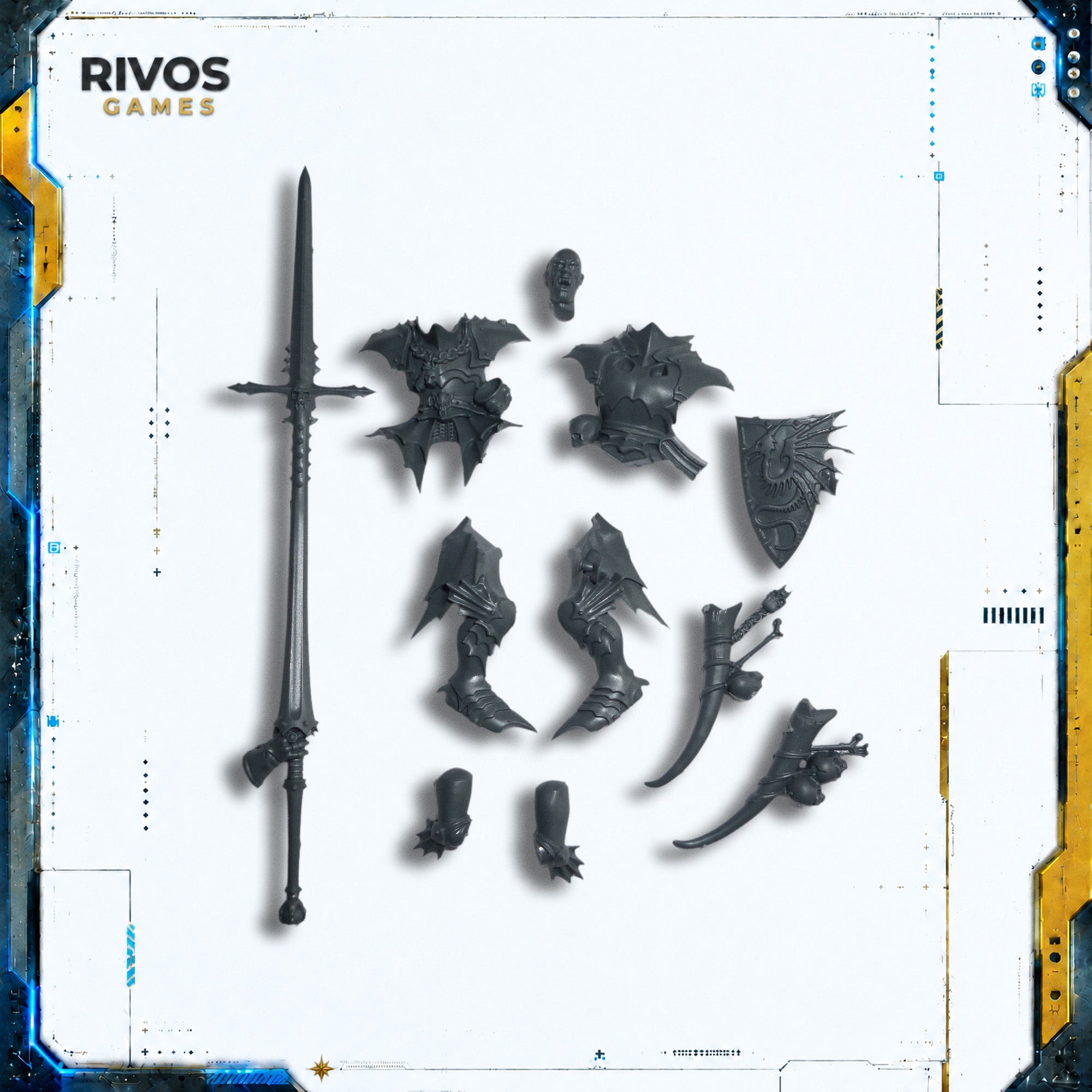 Warhammer Soulblight Gravelords Vampire Lord on Dragon Vampire Lord - Bits (Bitz)