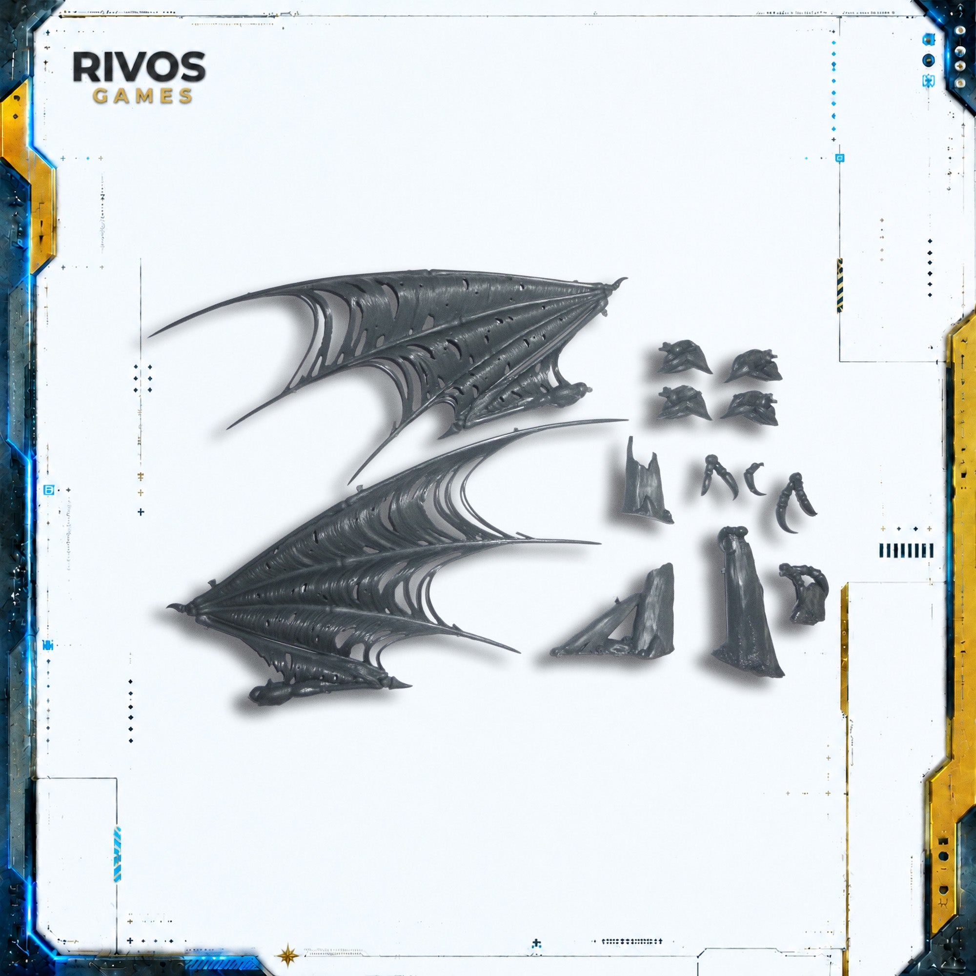 Warhammer Soulblight Gravelords Vampire Lord on Dragon Wings - Bits (Bitz)