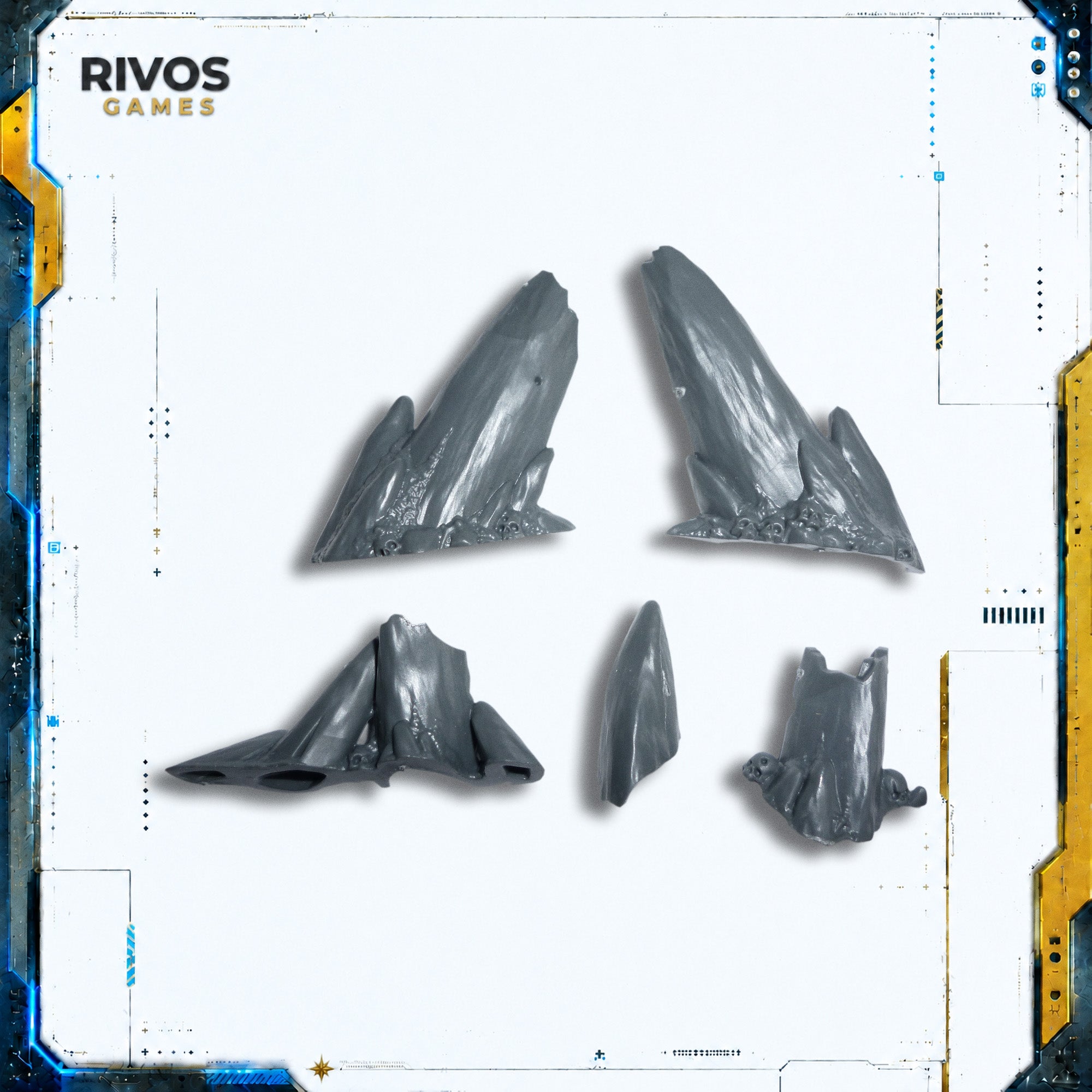 Warhammer Soulblight Gravelords Vampire Lord on Dragon Rocks - Bits (Bitz)