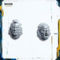 Warhammer 40K Adeptus Custodes Custodian Guard Heads x 2 - Bits (Bitz)