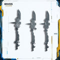 Warhammer 40K Adeptus Custodes Custodian Guard Guardian Spears x 3 - Bits (Bitz)
