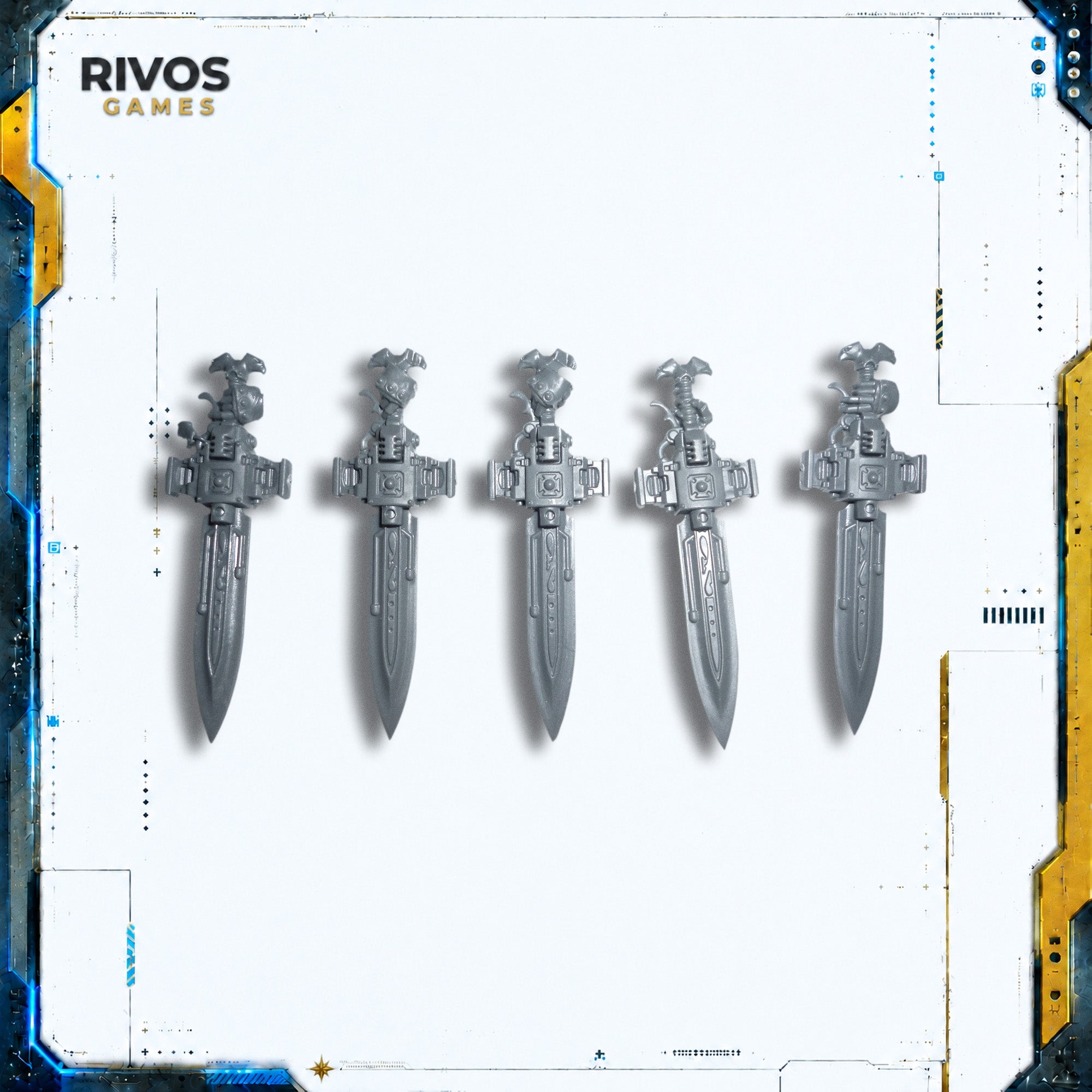 Warhammer 40K Adeptus Custodes Custodian Guard Sentinel Blade x 5 - Bits (Bitz)