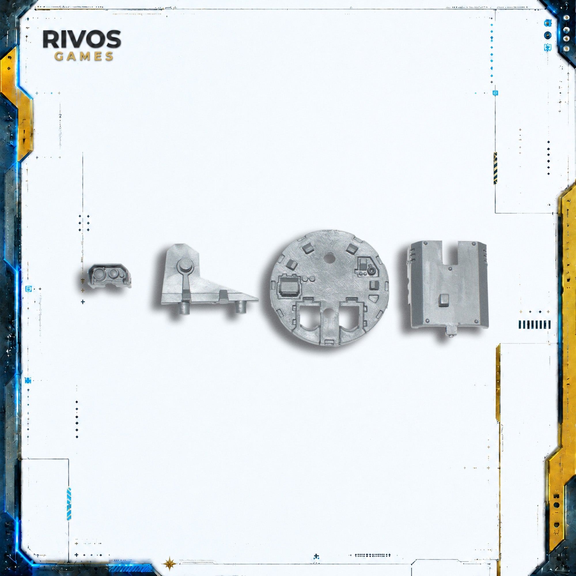 Warhammer 40K Space Marines Rhino/Razorback Turret Fixings - Bits (Bitz)