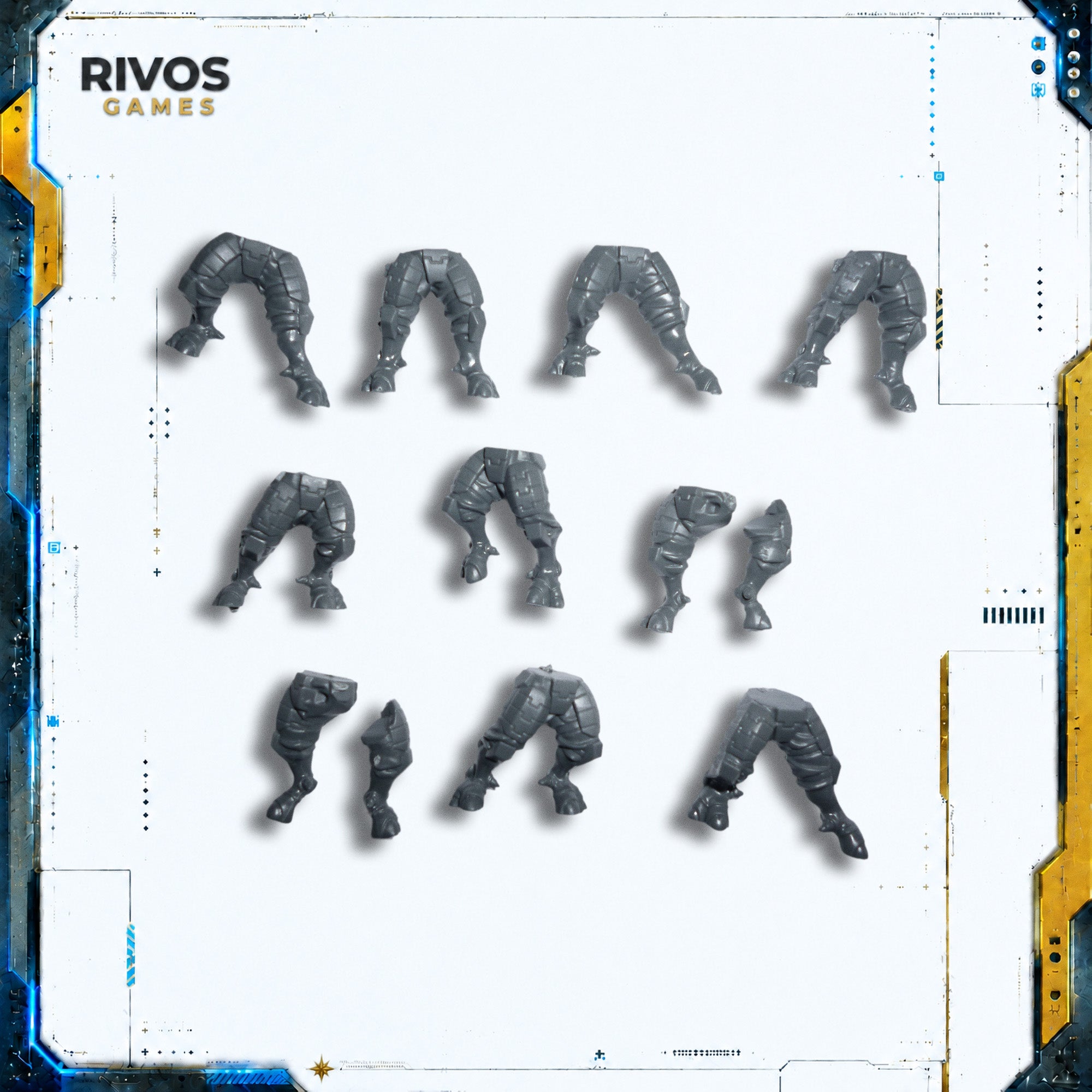 Warhammer 40K Tau Empire Fire Warriors Legs x 10 - Bits (Bitz)