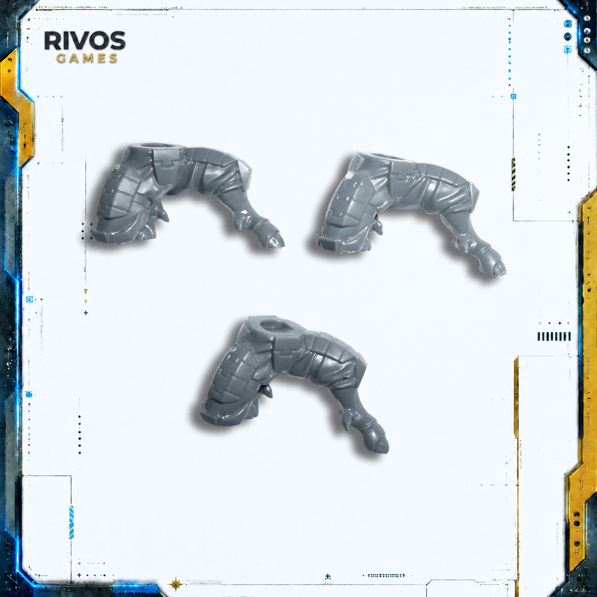 Warhammer 40K Tau Empire Fire Warriors Crouching Legs x 3 - Bits (Bitz)
