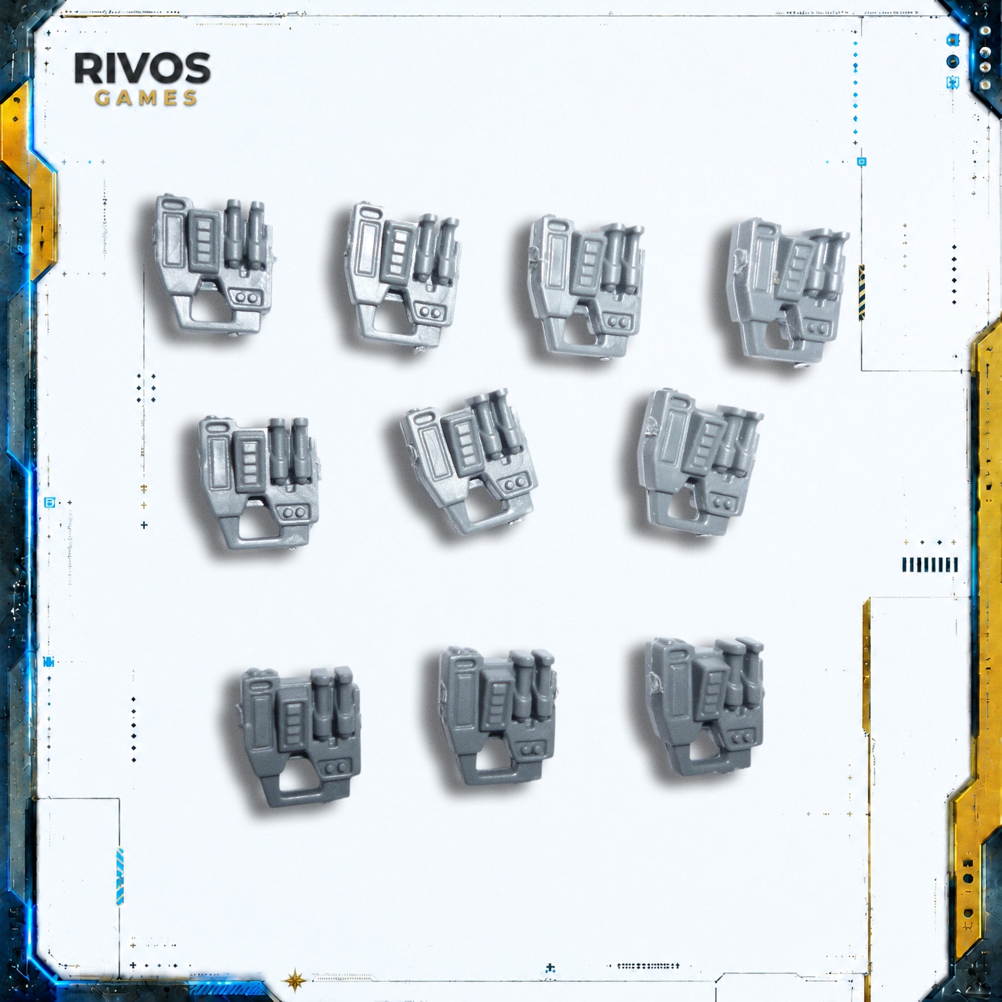 Warhammer 40K Tau Empire Fire Warriors Backpacks x 10 A - Bits (Bitz)