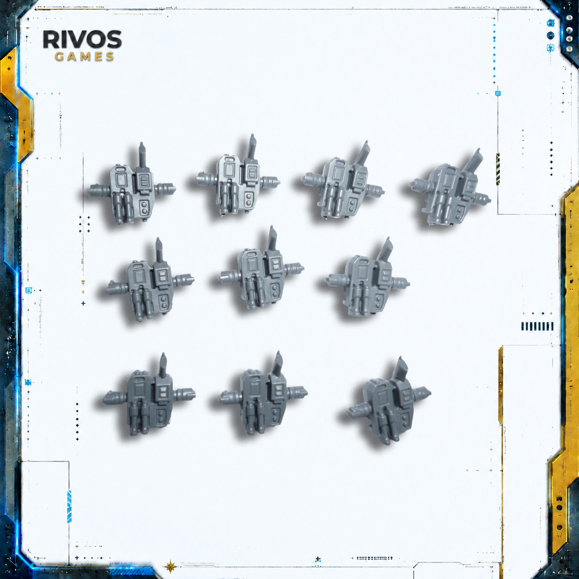Warhammer 40K Tau Empire Fire Warriors Backpacks x 10 B - Bits (Bitz)