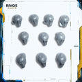 Warhammer 40K Tau Empire Fire Warriors Heads x 10 A - Bits (Bitz)