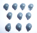 Warhammer 40K Tau Empire Fire Warriors Heads x 10 A Bits Bitz