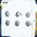 Warhammer 40K Tau Empire Fire Warriors Heads x 6 - Bits (Bitz)