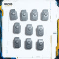 Warhammer 40K Tau Empire Fire Warriors Left Shoulder Pads x 10 A - Bits (Bitz)