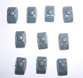 Tau Empire Fire Warriors Left Shoulder Pads x 10 B - Warhammer - Spare Part