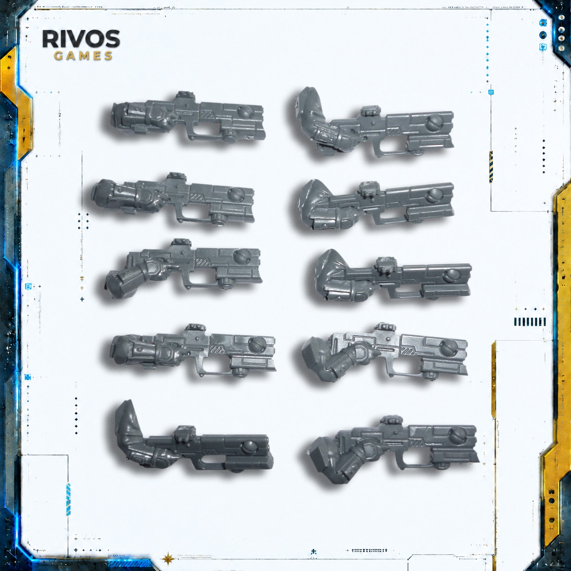 Warhammer 40K Tau Empire Fire Warriors Pulse Carbines x 10 - Bits (Bitz)