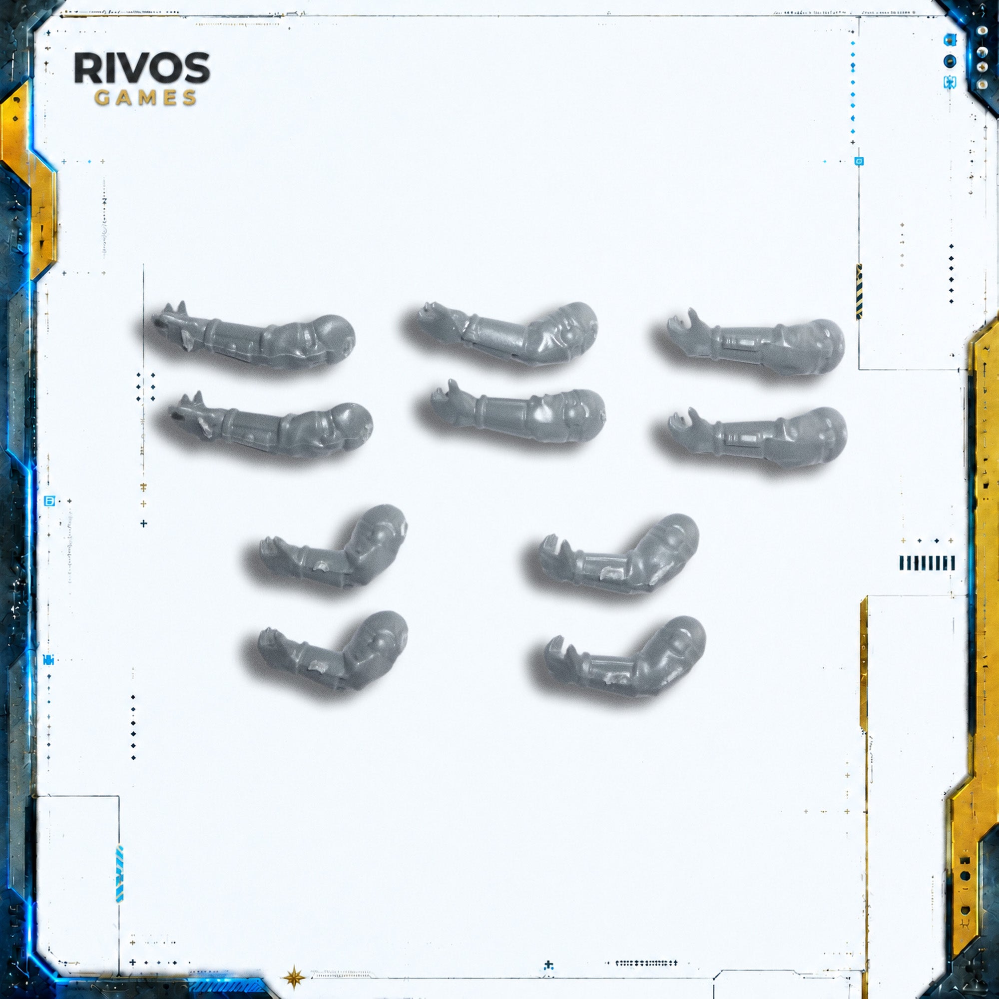 Warhammer 40K Tau Empire Fire Warriors Arms x 10 - Bits (Bitz)