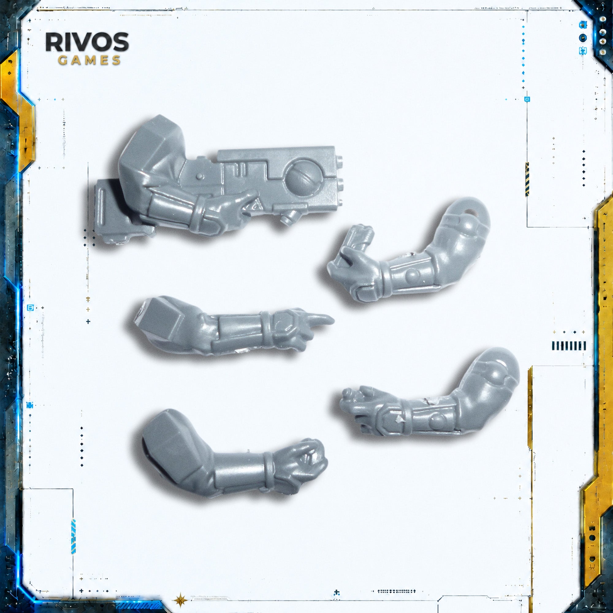 Warhammer 40K Tau Empire Fire Warriors Arms x 5 - Bits (Bitz)