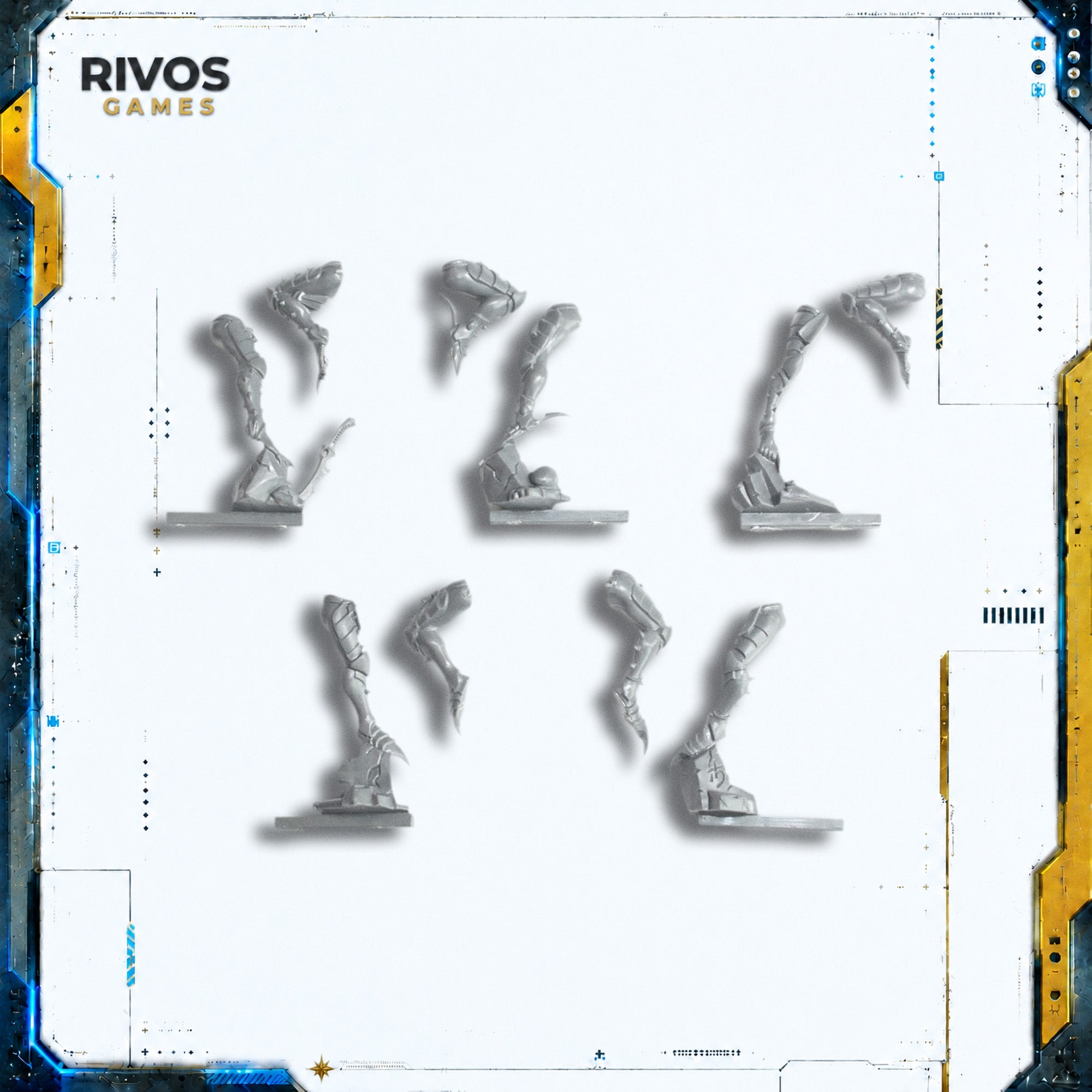Warhammer 40K Drukhari Scourges Legs x 5 - Bits (Bitz)