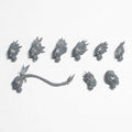 Drukhari Scourges Heads x 9 - Warhammer - Authentic Sprue