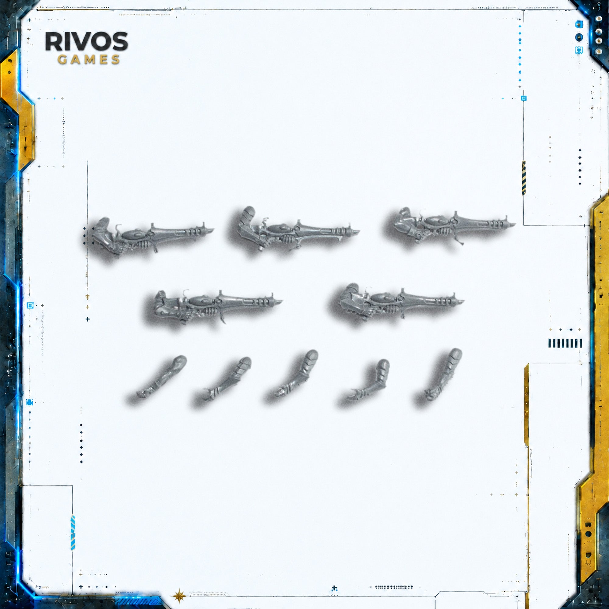 Warhammer 40K Drukhari Scourges Shard Carbine x 5 - Bits (Bitz)