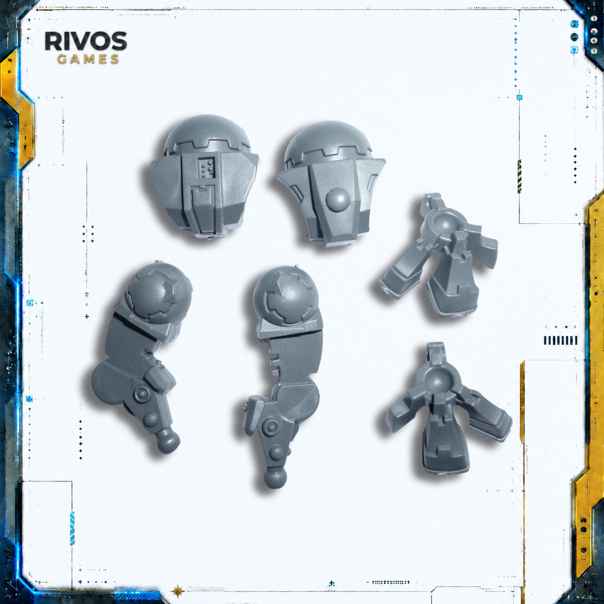 Warhammer 40K Tau Empire xV8 Crisis Battlesuits Legs A - Bits (Bitz)