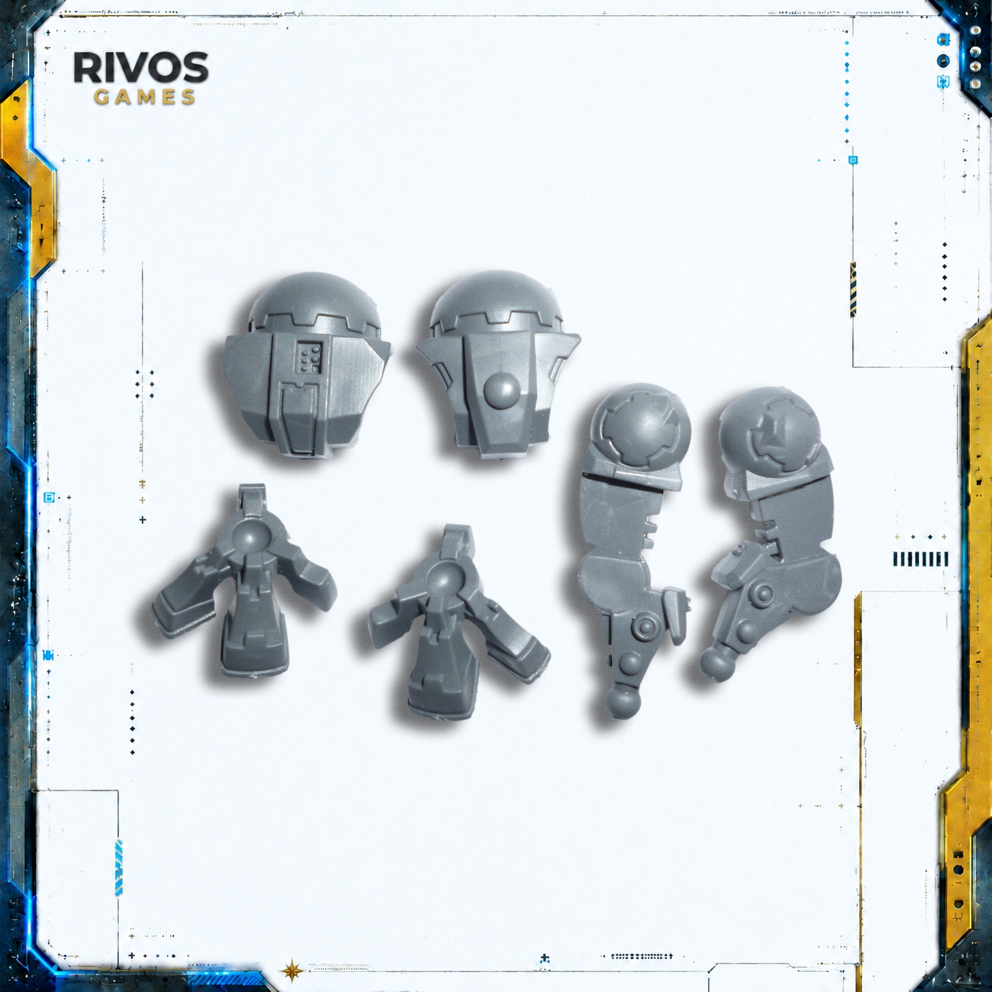 Warhammer 40K Tau Empire xV8 Crisis Battlesuits Legs C - Bits (Bitz)