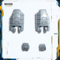 Warhammer 40K Tau Empire xV8 Crisis Battlesuits Leg Armour A - Bits (Bitz)