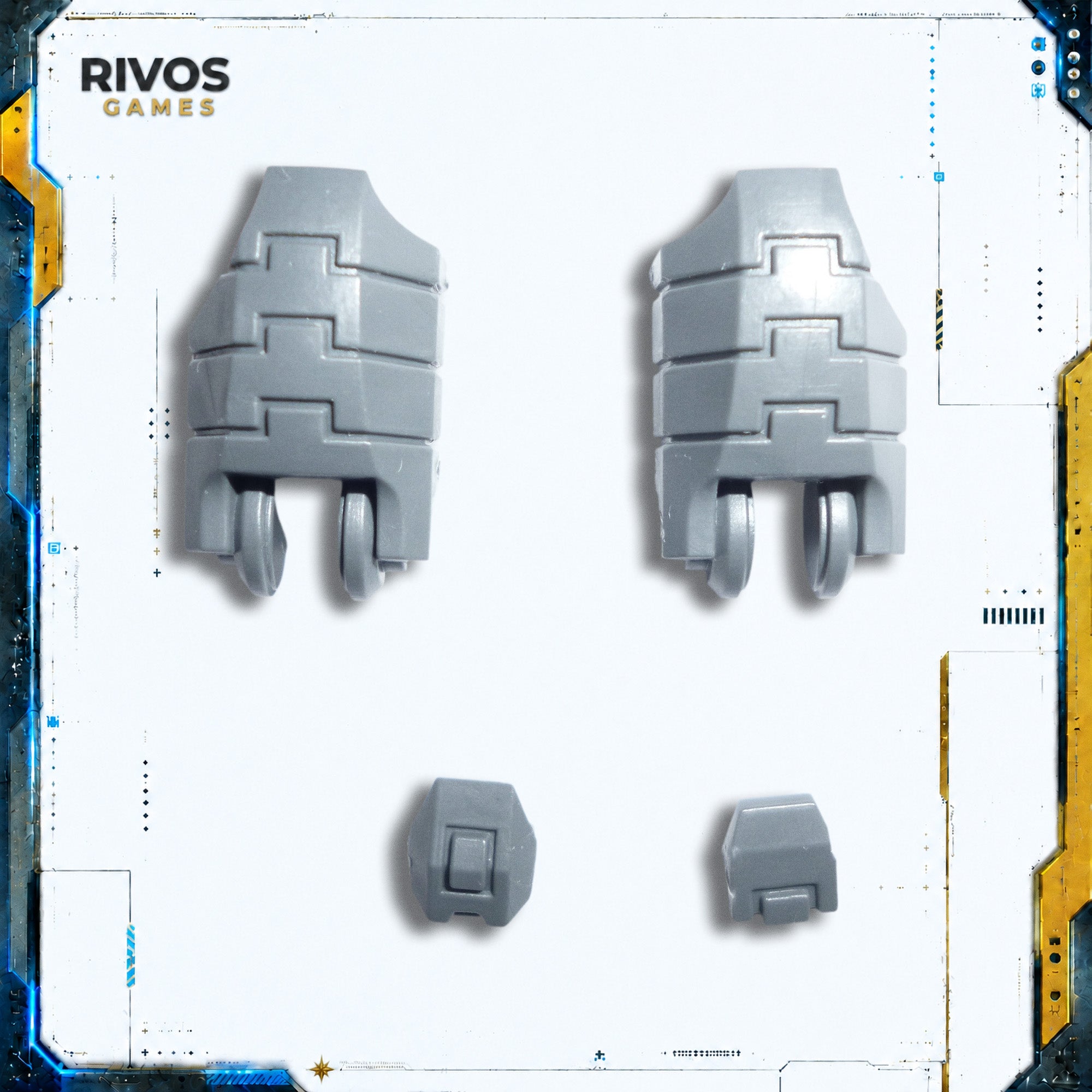 Warhammer 40K Tau Empire xV8 Crisis Battlesuits Leg Armour A - Bits (Bitz)