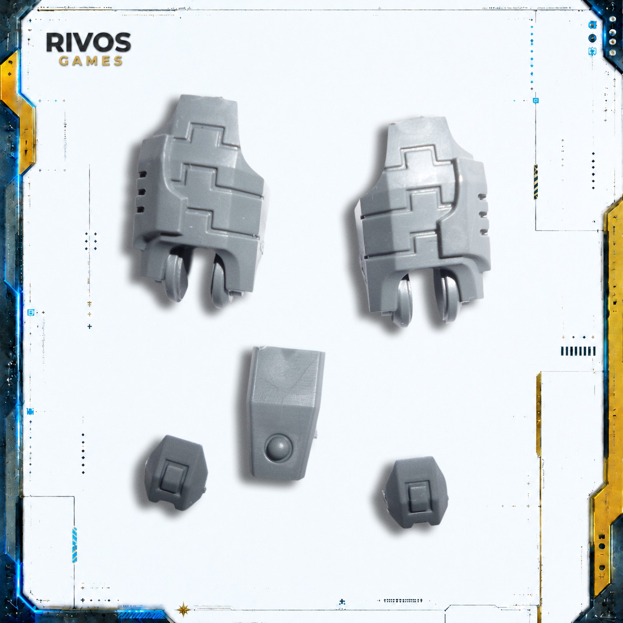 Warhammer 40K Tau Empire xV8 Crisis Battlesuits Leg Armour B - Bits (Bitz)