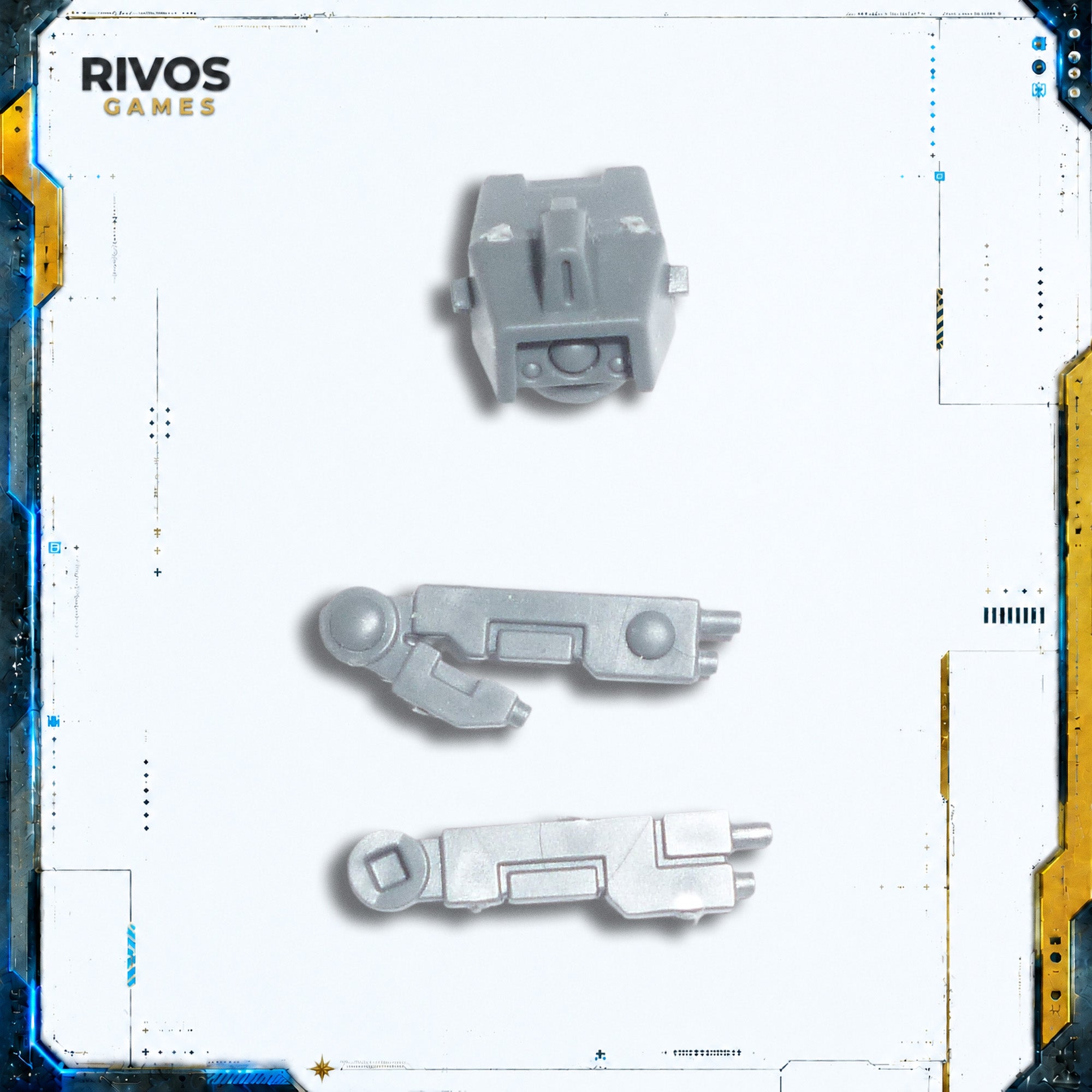 Warhammer 40K Tau Empire xV8 Crisis Battlesuits Head A - Bits (Bitz)