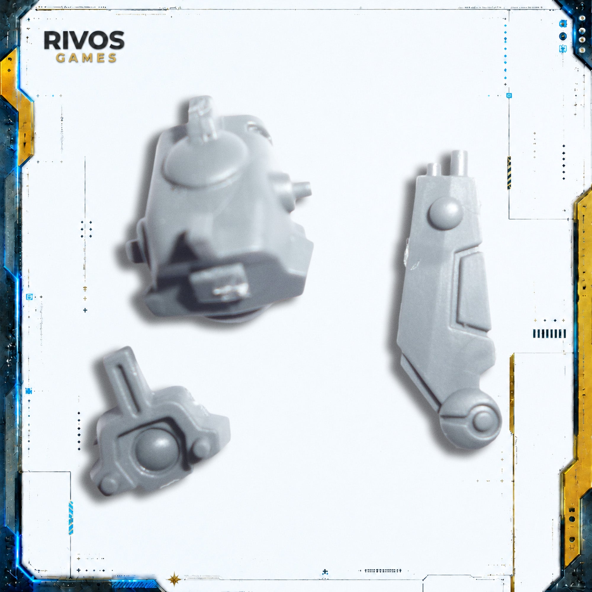 Warhammer 40K Tau Empire xV8 Crisis Battlesuits Head D - Bits (Bitz)