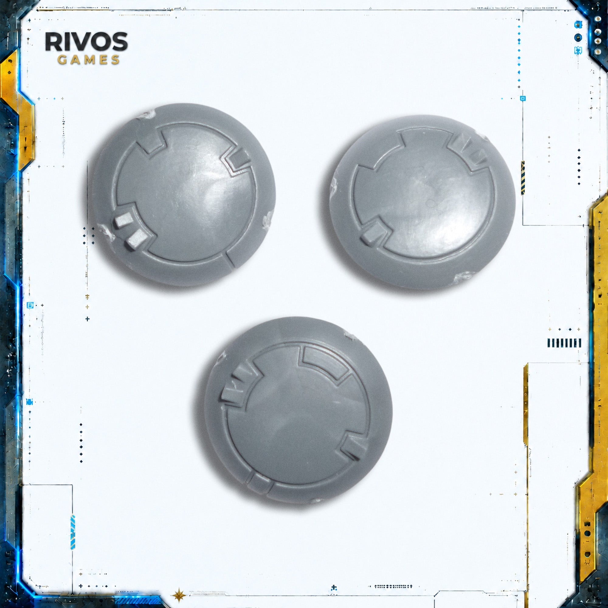Warhammer 40K Tau Empire xV8 Crisis Battlesuits Generator Shields x 3 - Bits (Bitz)