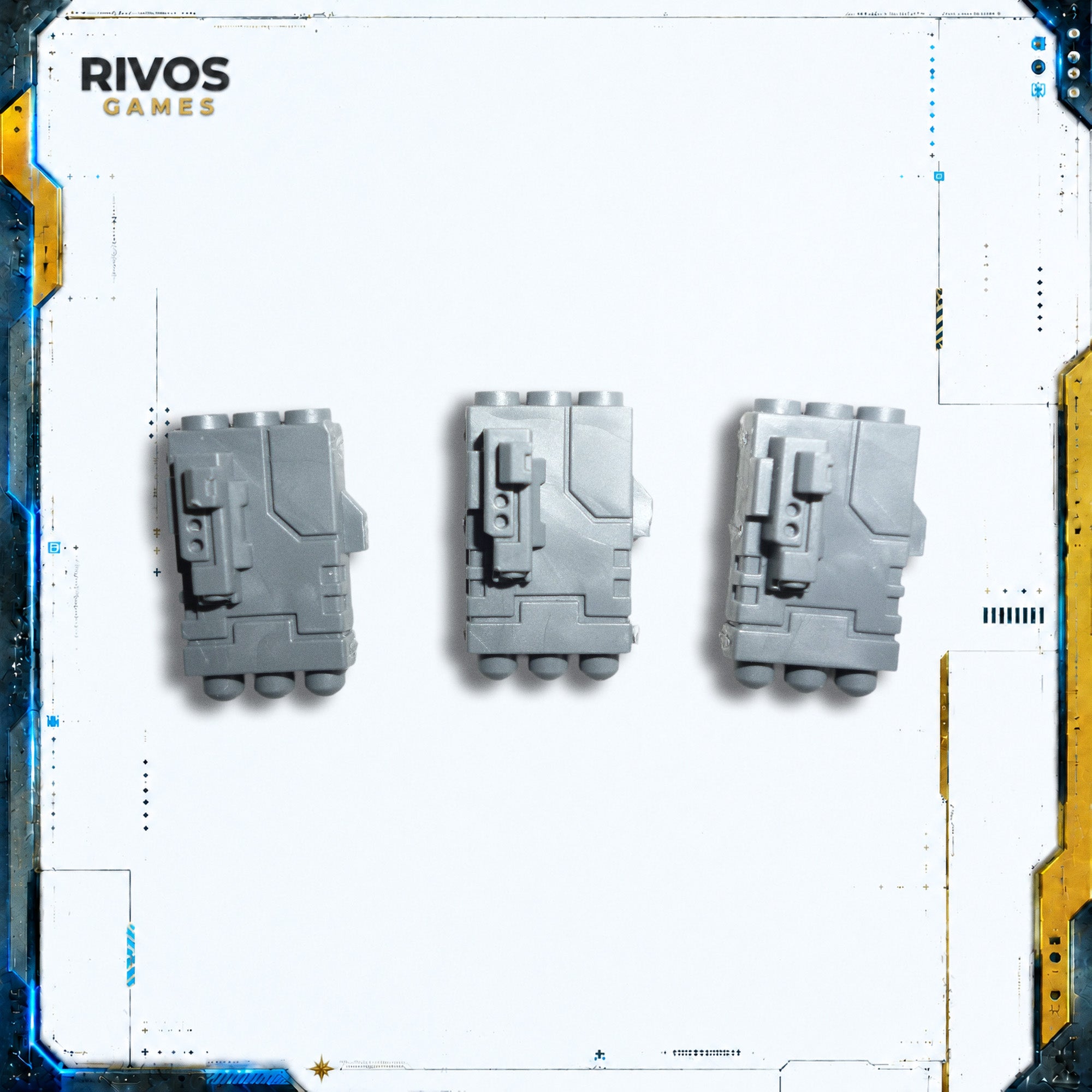 Warhammer 40K Tau Empire xV8 Crisis Battlesuits Missile Pods x 3 - Bits (Bitz)