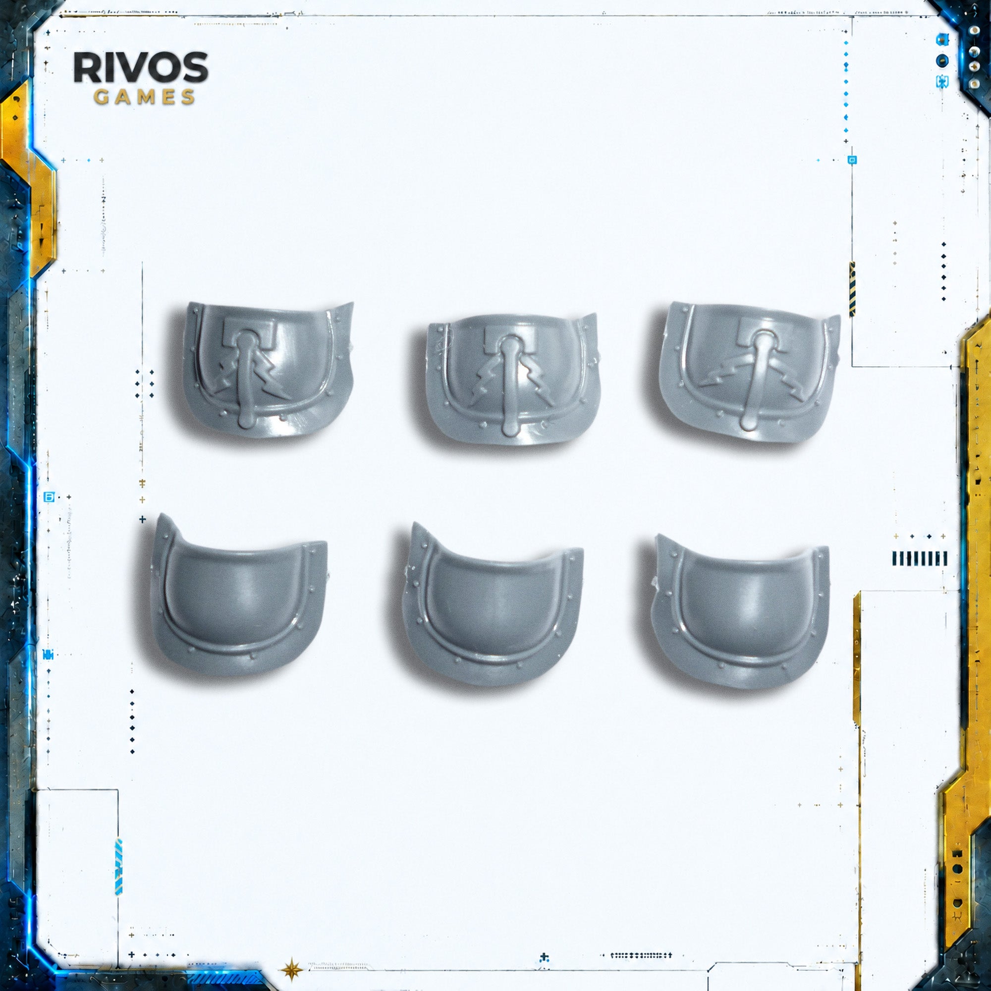Warhammer Stormcast Eternals Vanguard Raptors Shoulder Pads x 6 - Bits (Bitz)